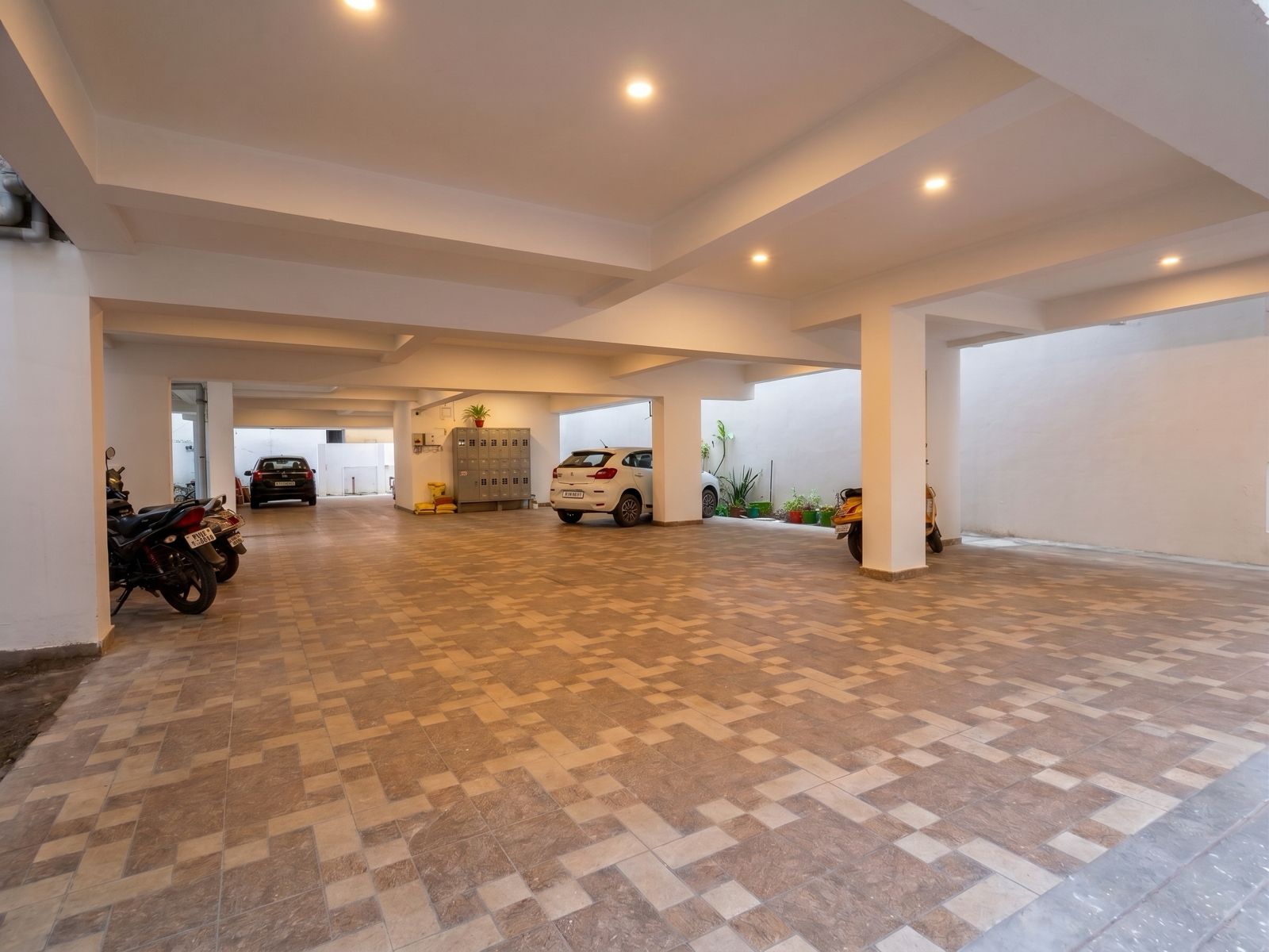 Joe Castle covered parking area