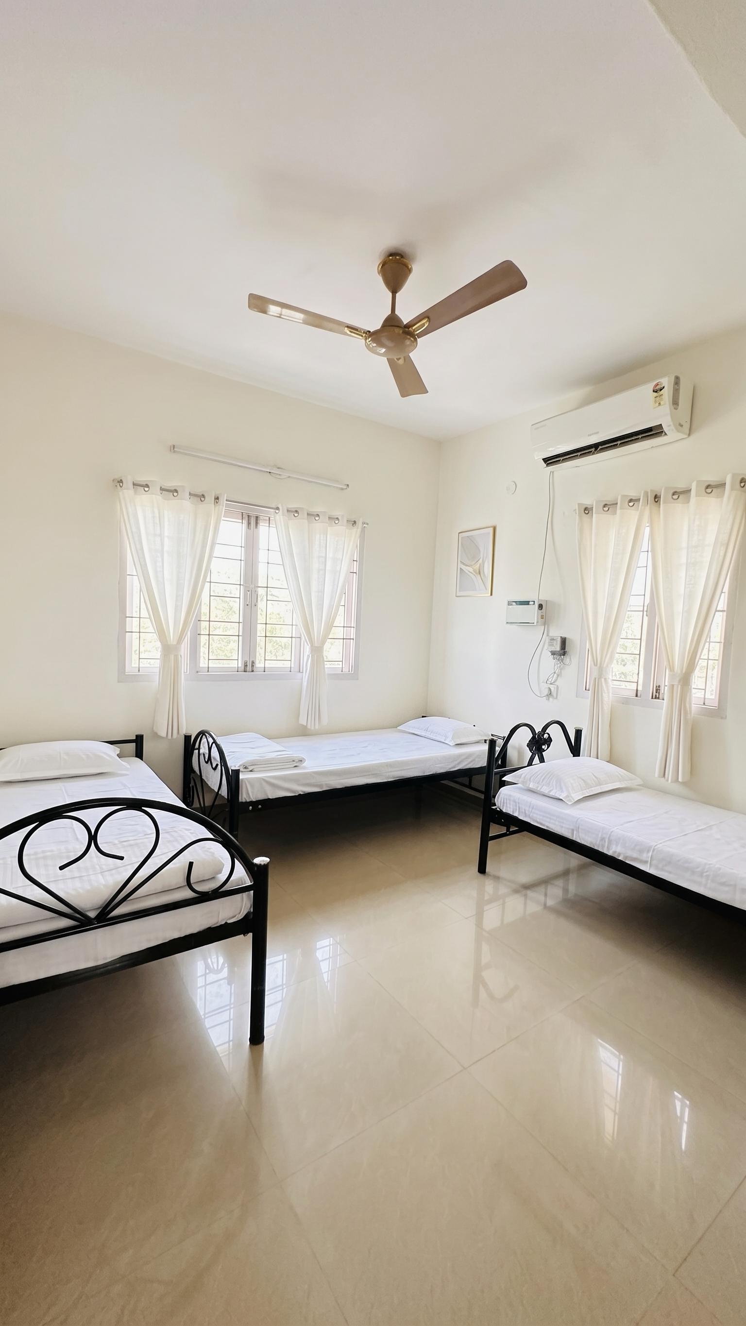 Rams Habitat bedroom with beds